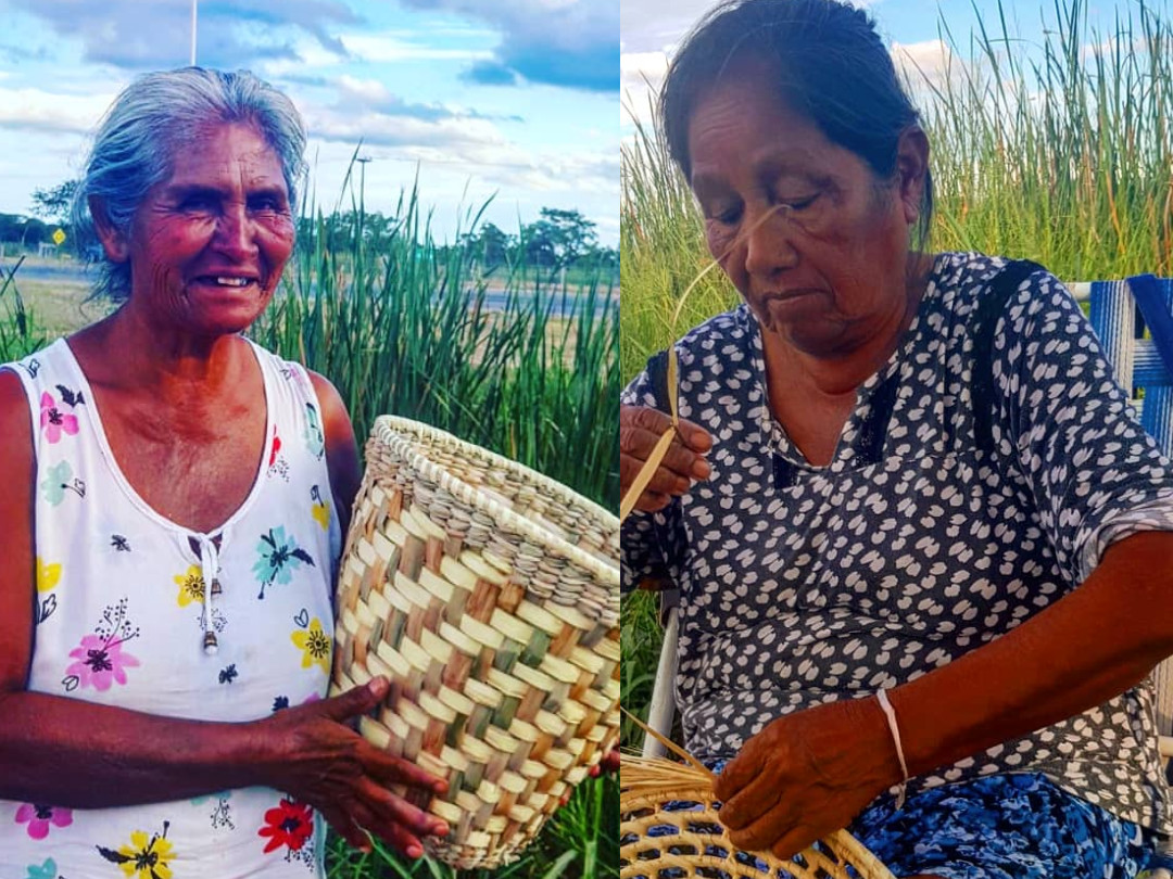 Reconocerán a Pocha y Delmira dos maestras artesanas qom que venden sus productos frente al híper Libertad